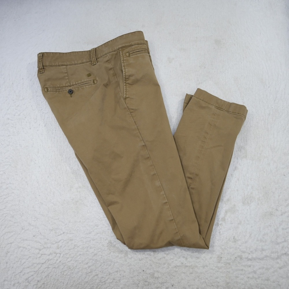 Lucky Brand 410 Athletic Chino Men 31x32 Athletic Fit Brown Stretch Pants